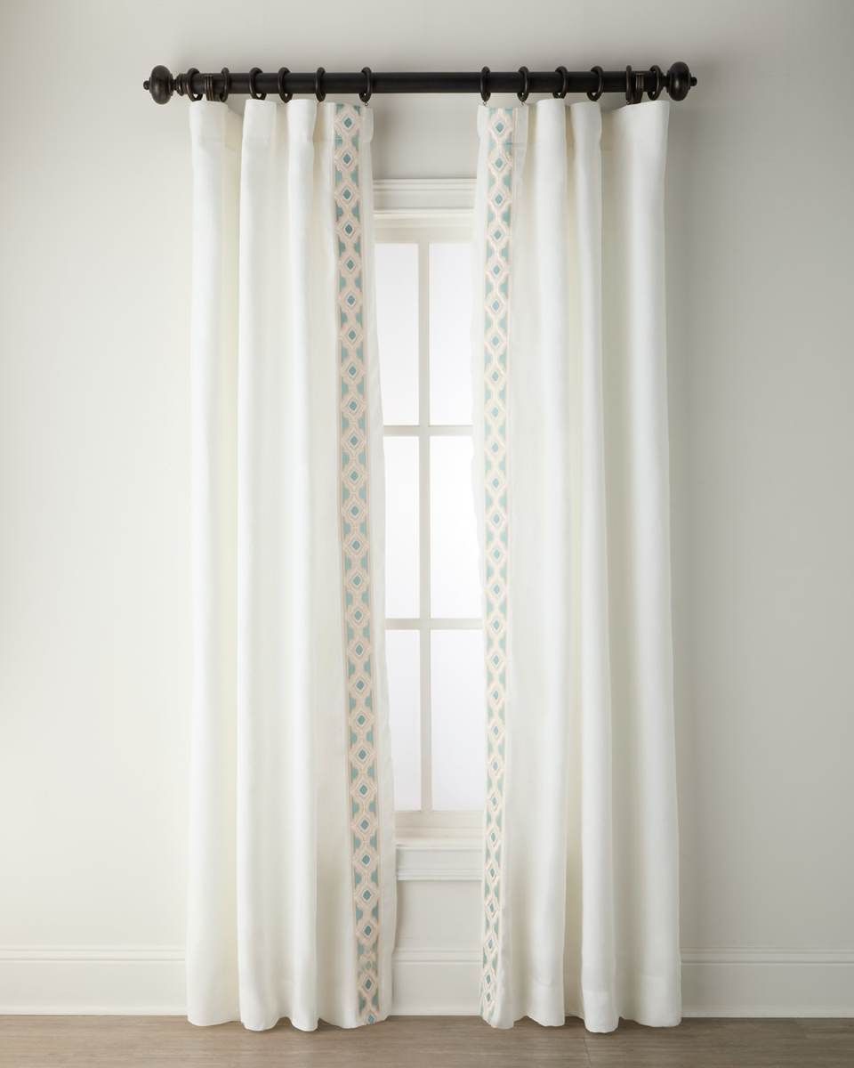 Amalfi Light-Filtering Linen Drapery Panels, 52" x 96" - Set of 2